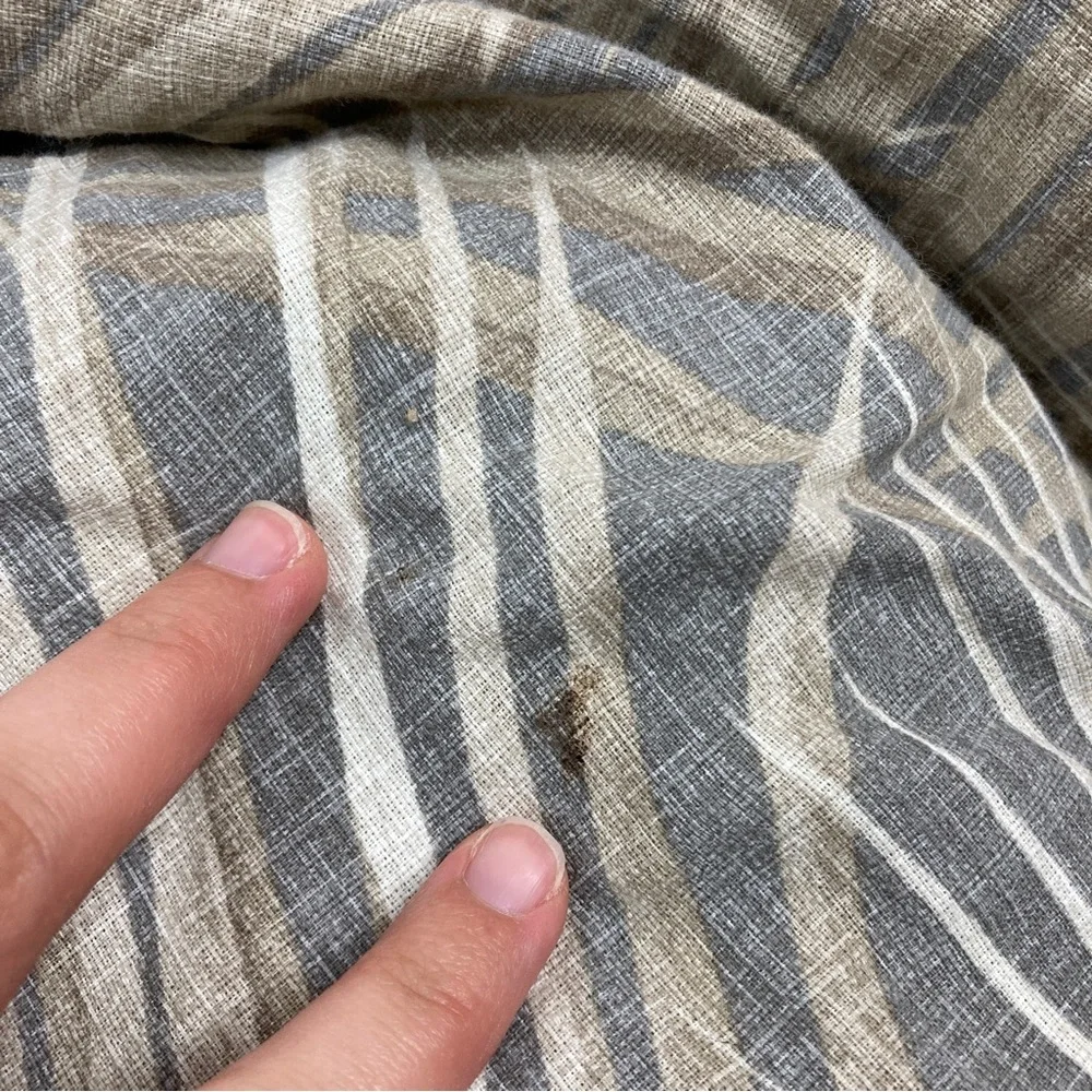 Tommy Bahama | KING Comforter Neutral Beige Green Palm Leaf